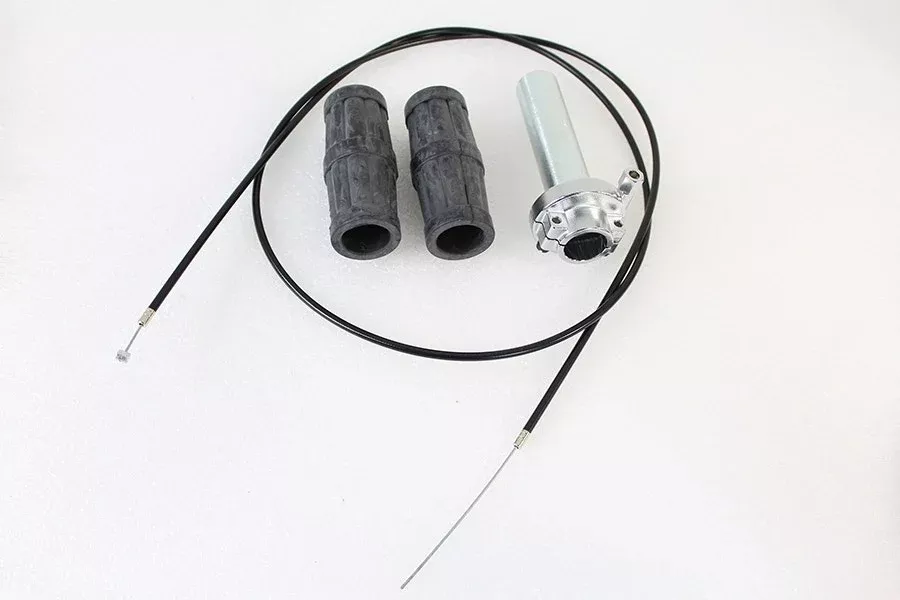1/4″ Turn Throttle Kit for 1″ Handlebars w/ 60″ Cable Harley & Custom Chopper
