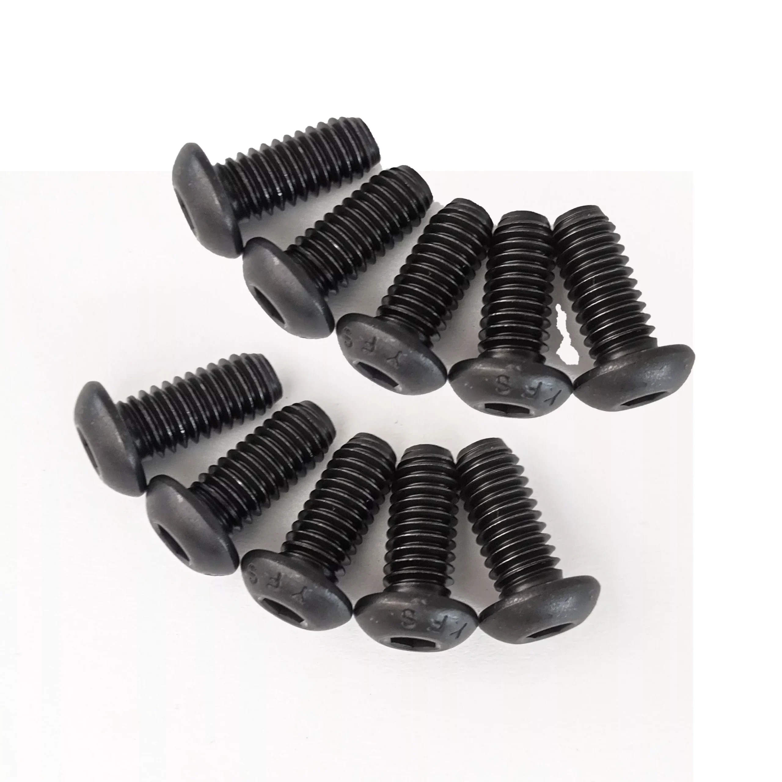 10 Black Harley Front Brake Rotor Bolts Softail Dyna Touring HD 5/16″-18 X 3/4″