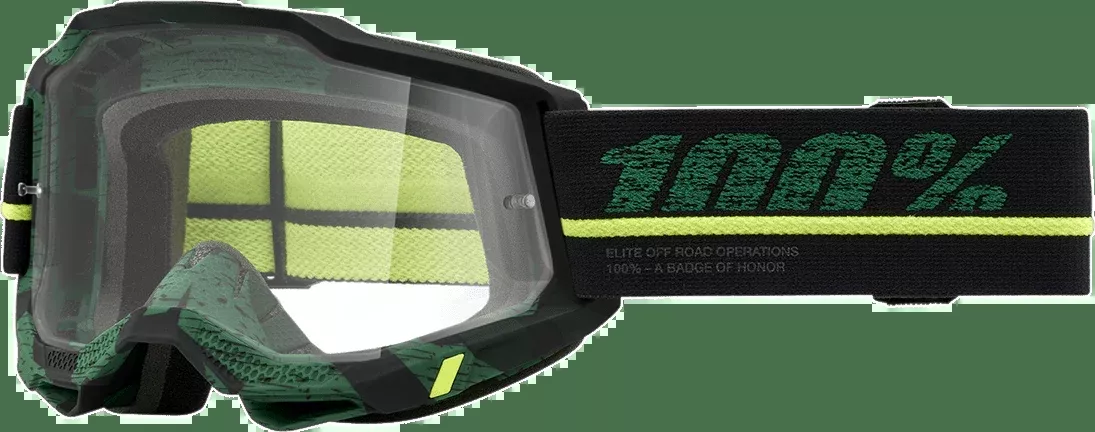 100% Accuri 2 Goggles – Overlord – Clear 50013-00011