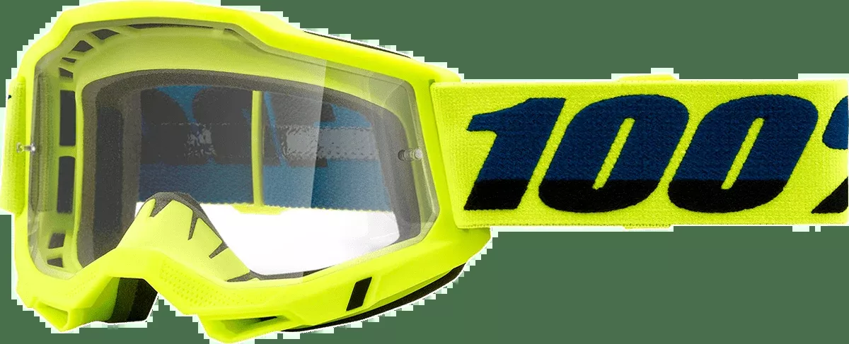 100% Accuri 2 OTG Goggles – Fluo Yellow – Clear 50018-00003