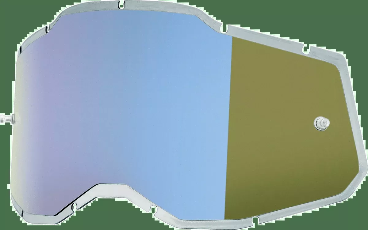 100% Accuri 2/Racecraft 2/Strata 2 Lens – Injected Blue Mirror 59091-00003