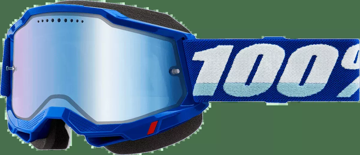 100% Accuri 2 Snow Goggles – Blue – Blue Mirror 50022-00002