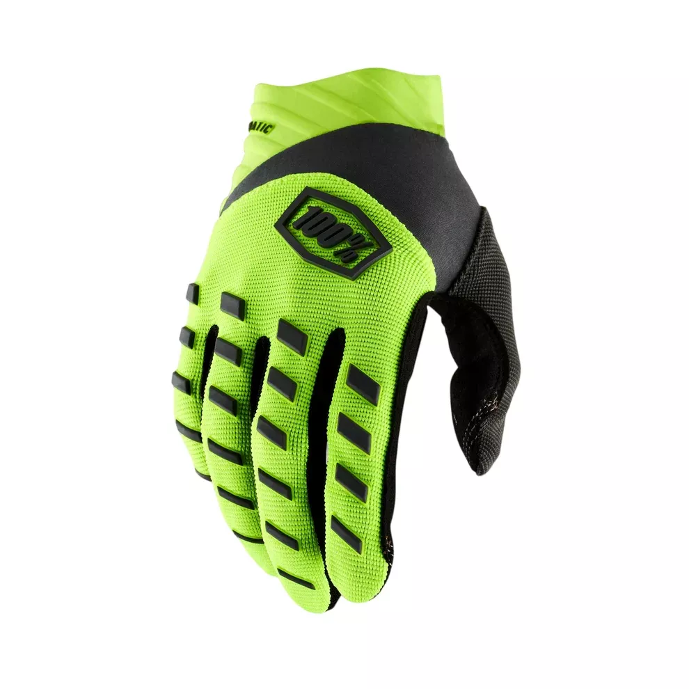 100% Airmatic Glove – Fluo Yellow-Black