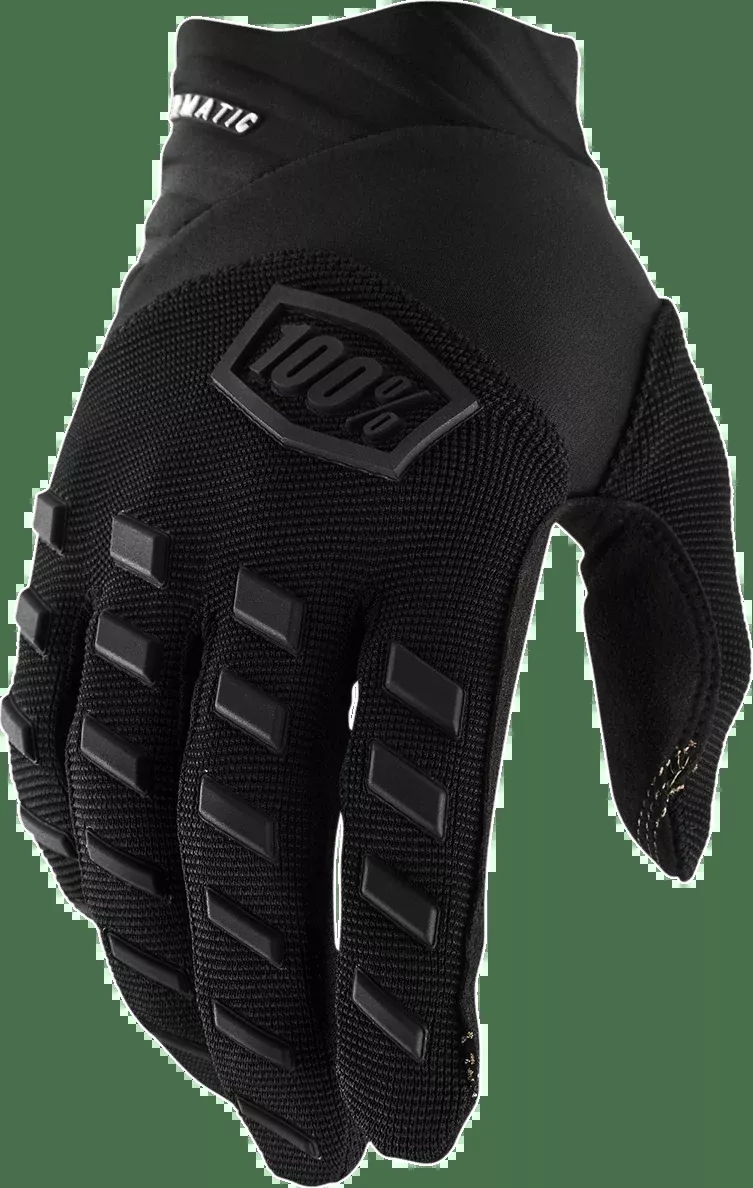 100% Airmatic Gloves – Black/Charcoal – Small 10000-00000