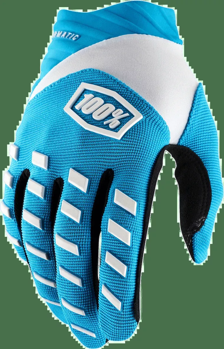 100% Airmatic Gloves – Blue – Large 10000-00007