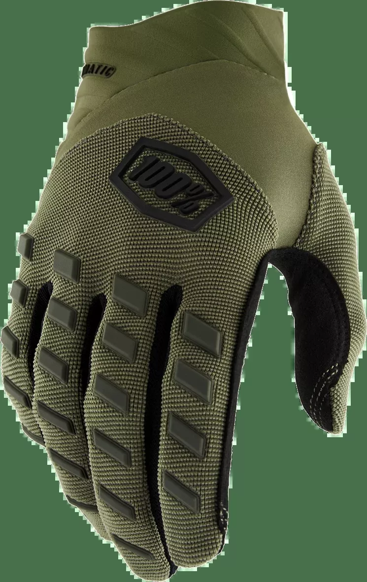 100% Airmatic Gloves – Green – Large 10000-00037