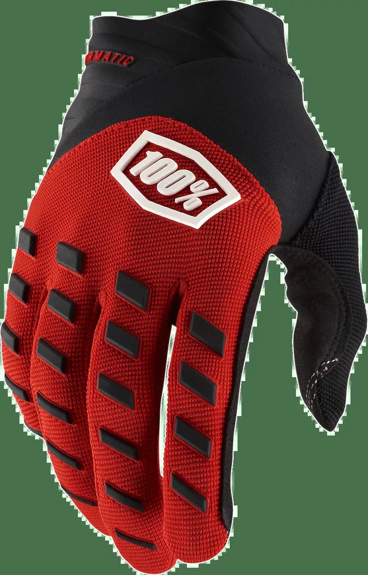 100% Airmatic Gloves – Red/Black – Small 10000-00025