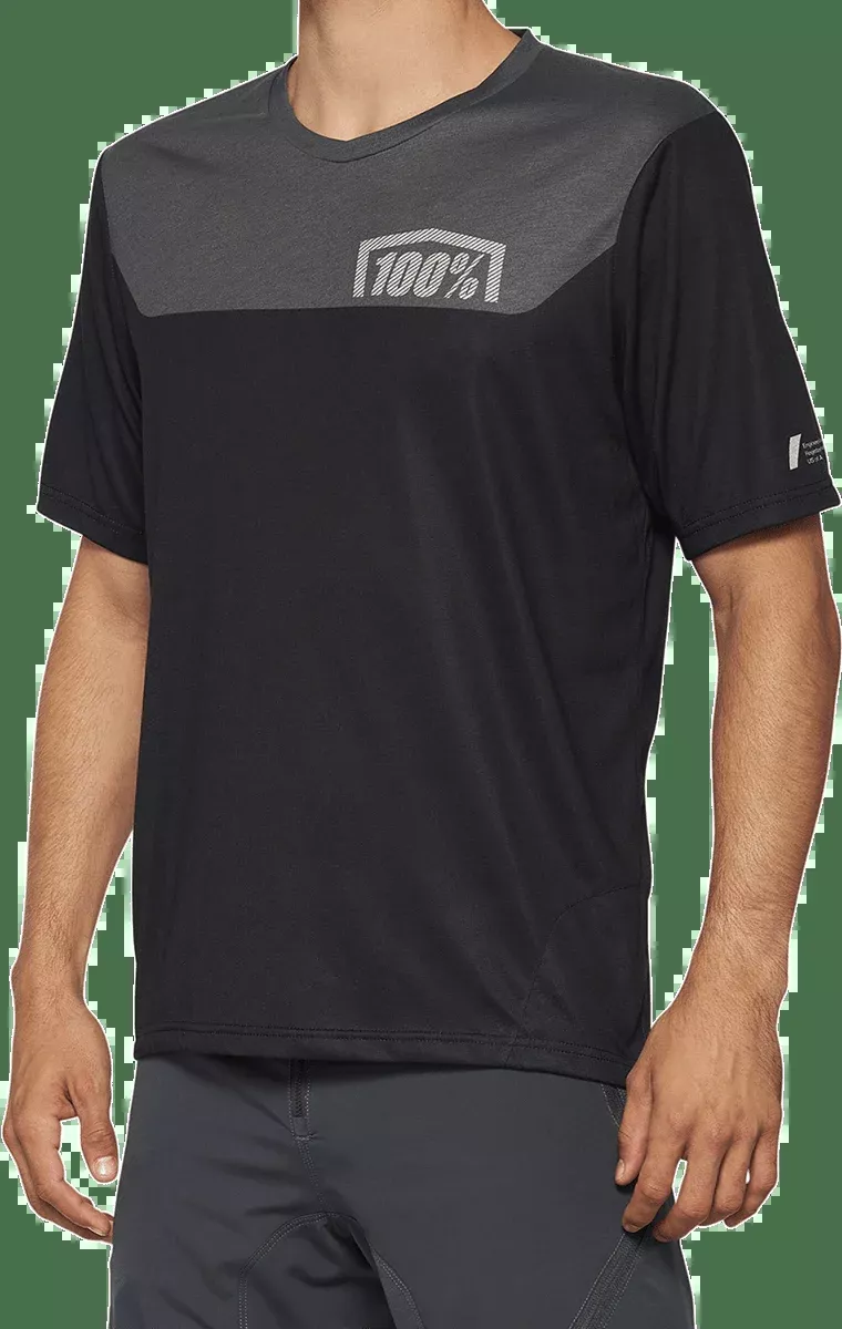 100% Airmatic Jersey – Short-Sleeve – Gray/Midnight – Large 40014-00017