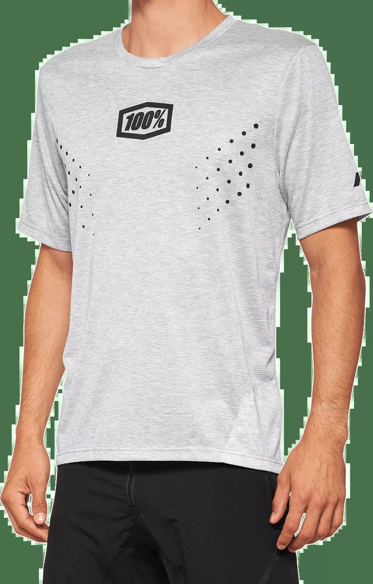 100% Airmatic Mesh Jersey – Short-Sleeve – Gray – Large 40016-00007