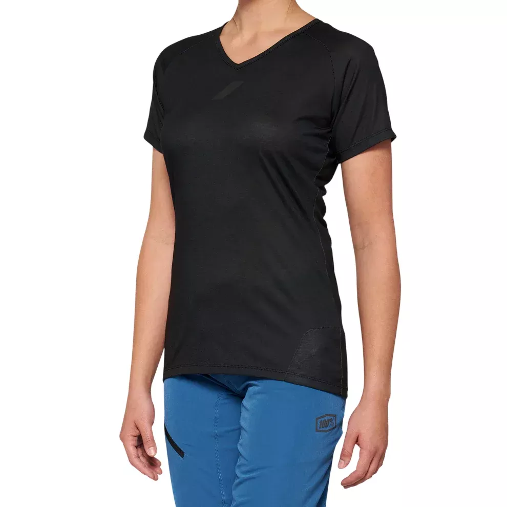 100% Airmatic Short Sleeve MTB Jersey – Womens – Black