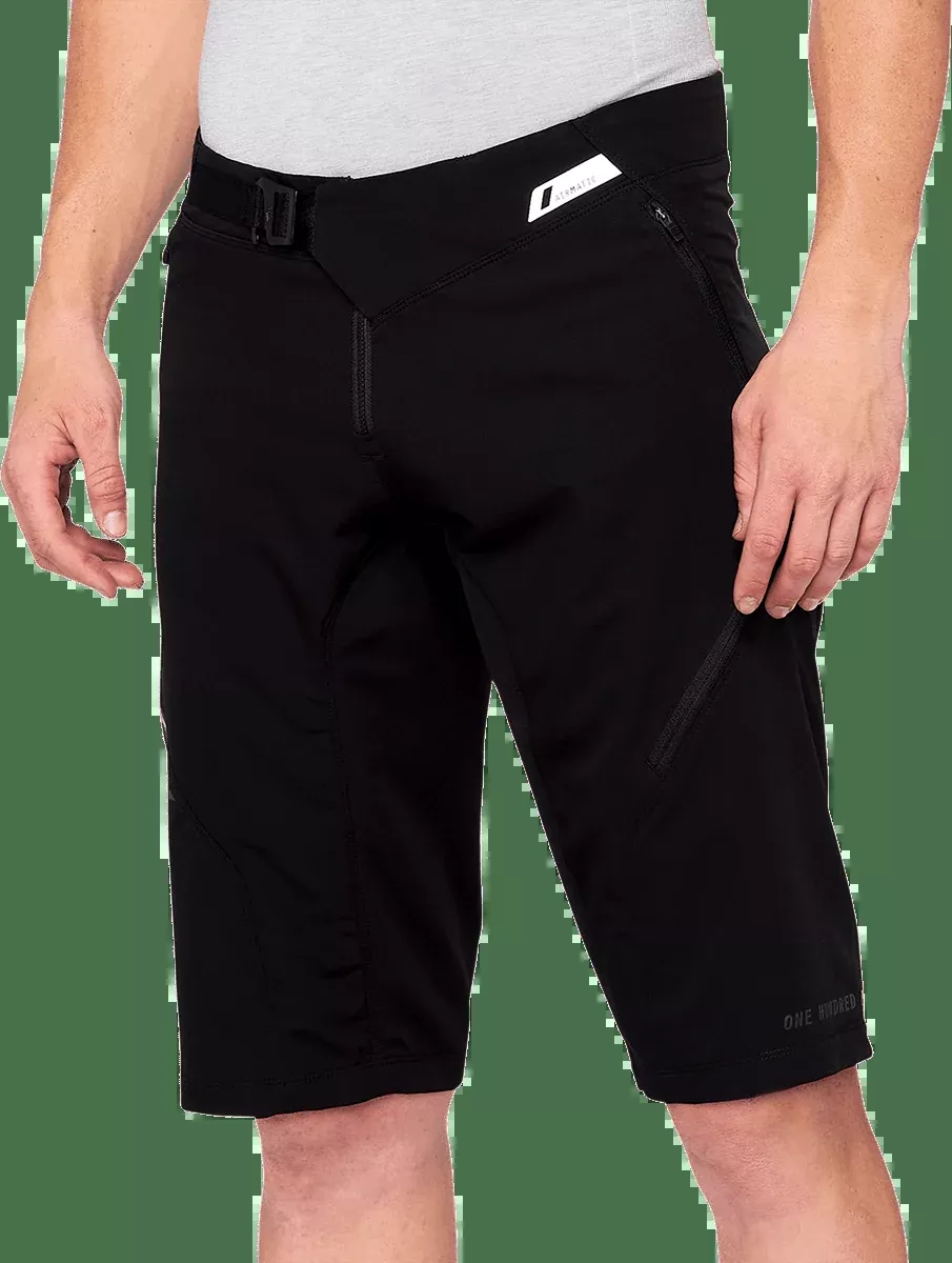 100% Airmatic Shorts – Black – US 32 40021-00002