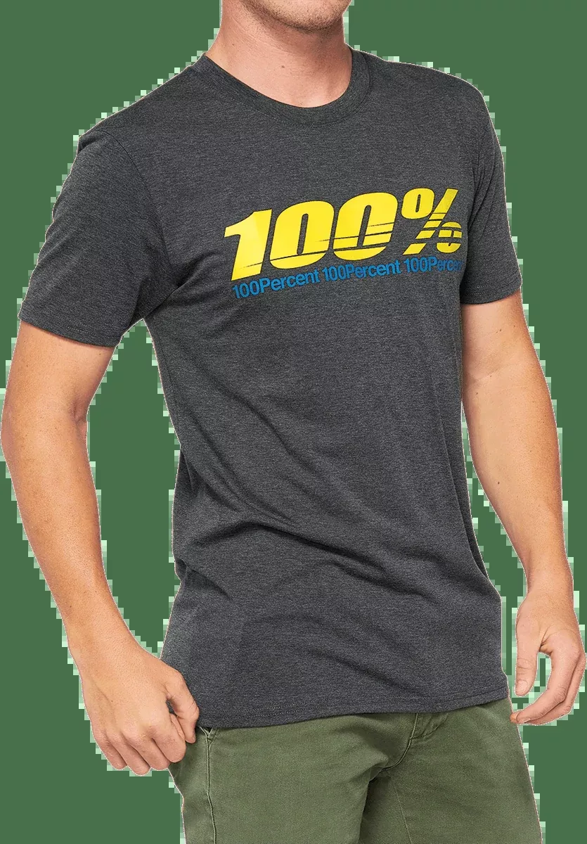 100% Argus Tech T-Shirt – Heather Charcoal – Medium 35024-052-11