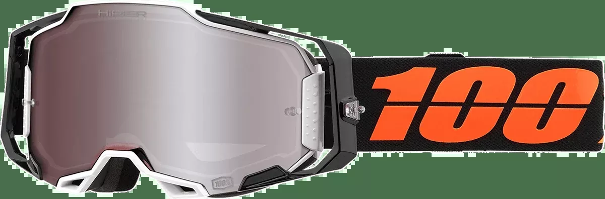 100% Armega Goggles – Blacktail – HiPER Silver Mirror 50003-00002