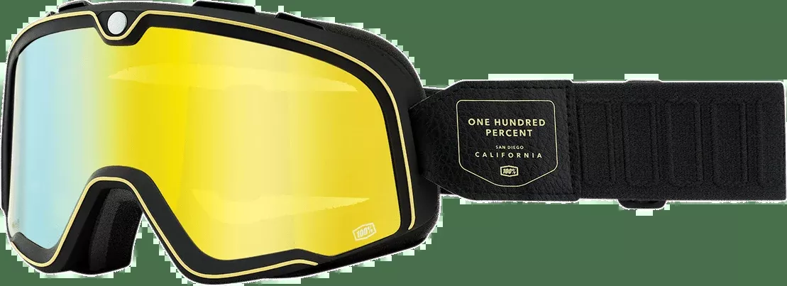 100% Barstow Goggles – Caliber – Flash Yellow 50002-255-01