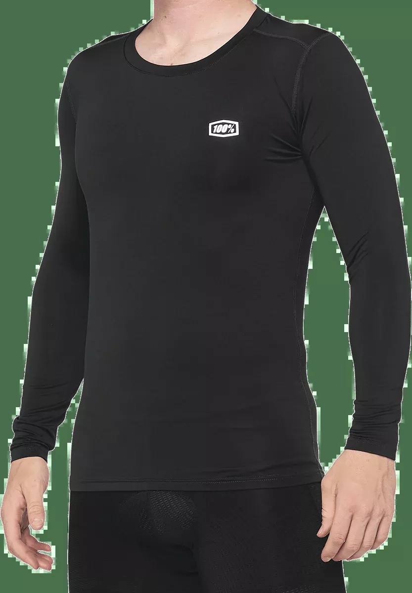 100% Basecamp Jersey - Long-Sleeve - Black - Large 40045-00002