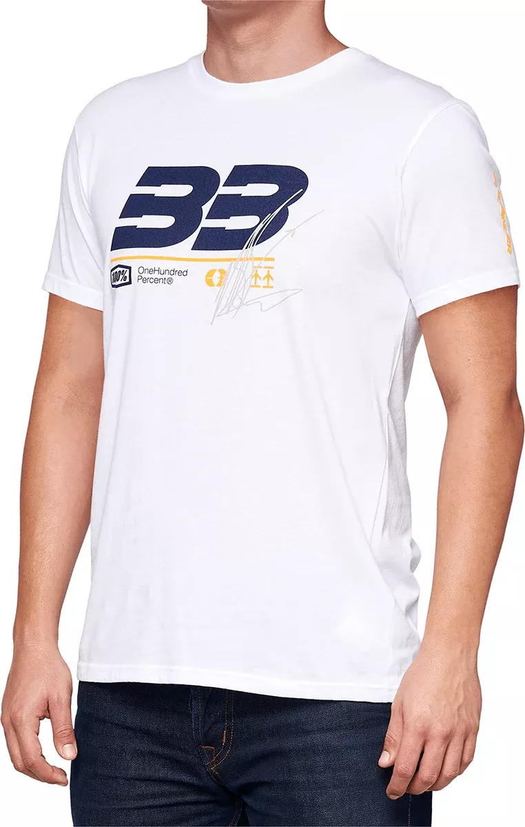100% BB33 Signature T-Shirt – White – 2XL BB-32140-000-14