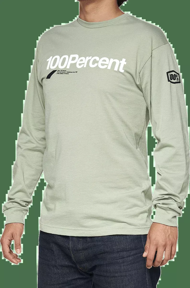100% Bilto Long-Sleeve T-Shirt – Slate Green – Medium 33009-486-11