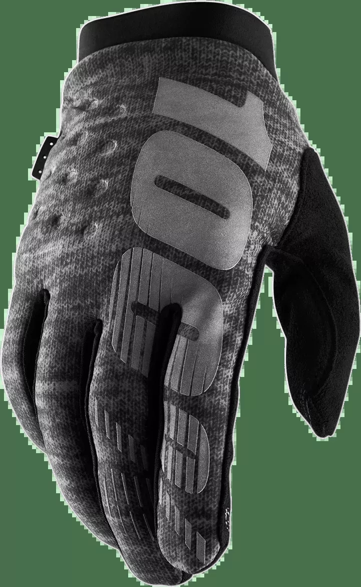 100% Brisker Gloves – Heather Gray – Medium 10003-00021