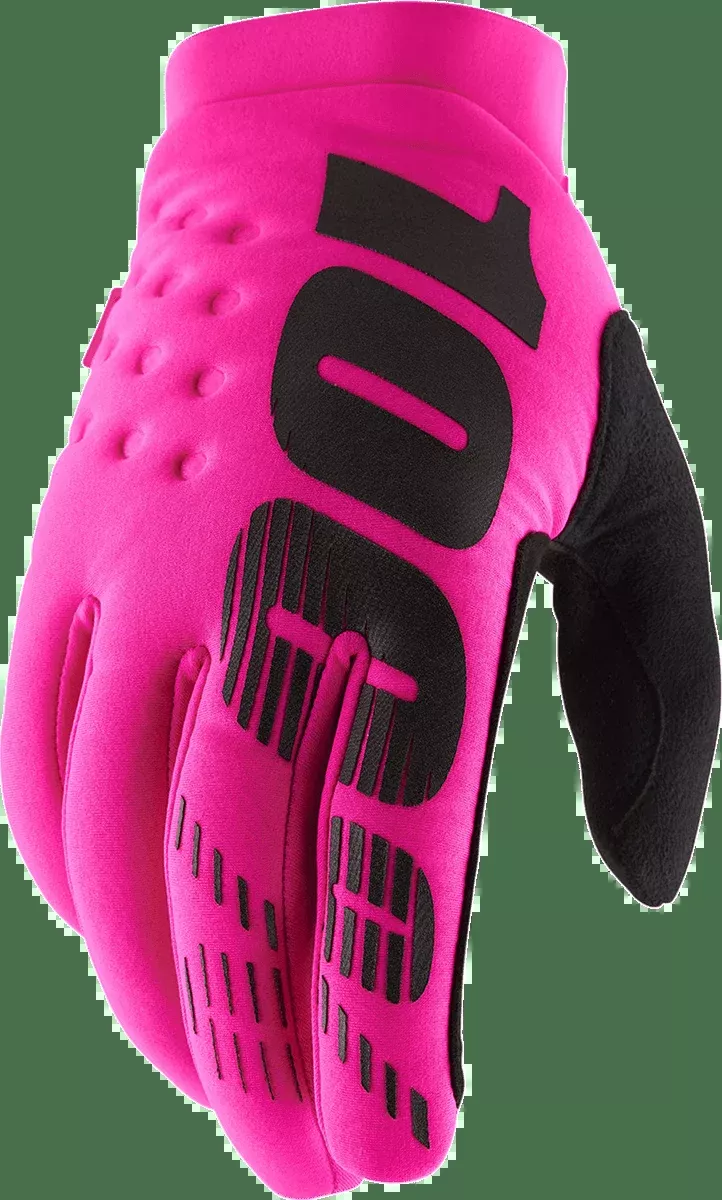 100% Brisker Gloves - Neon Pink - Small 10003-00025