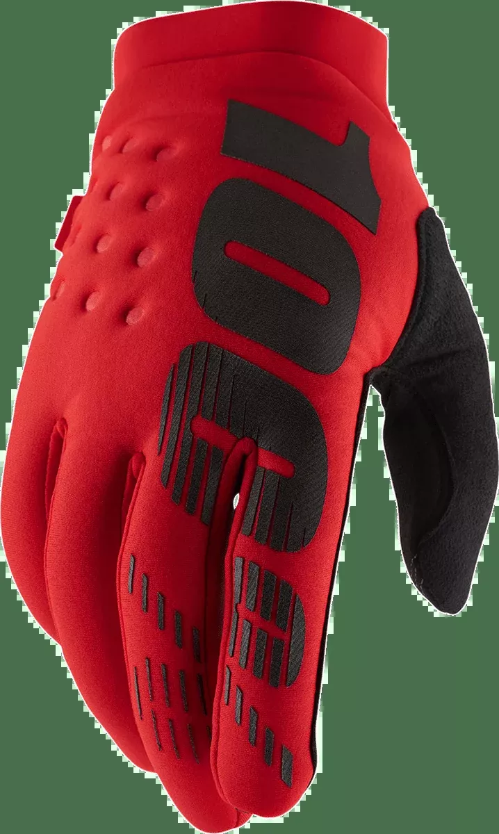 100% Brisker Gloves - Red - 2XL 10003-00034