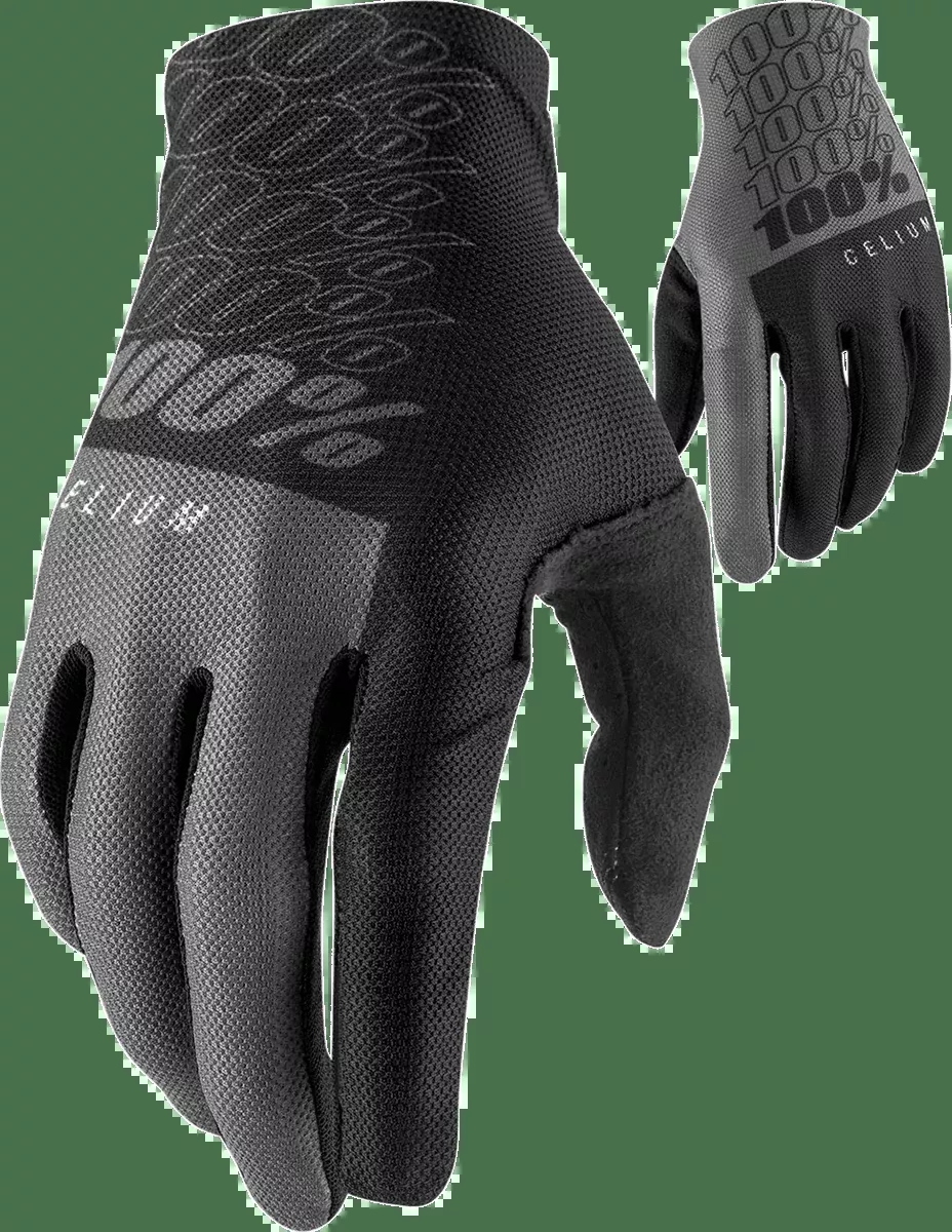 100% Celium Gloves – Black/Gray – XL 10007-00003