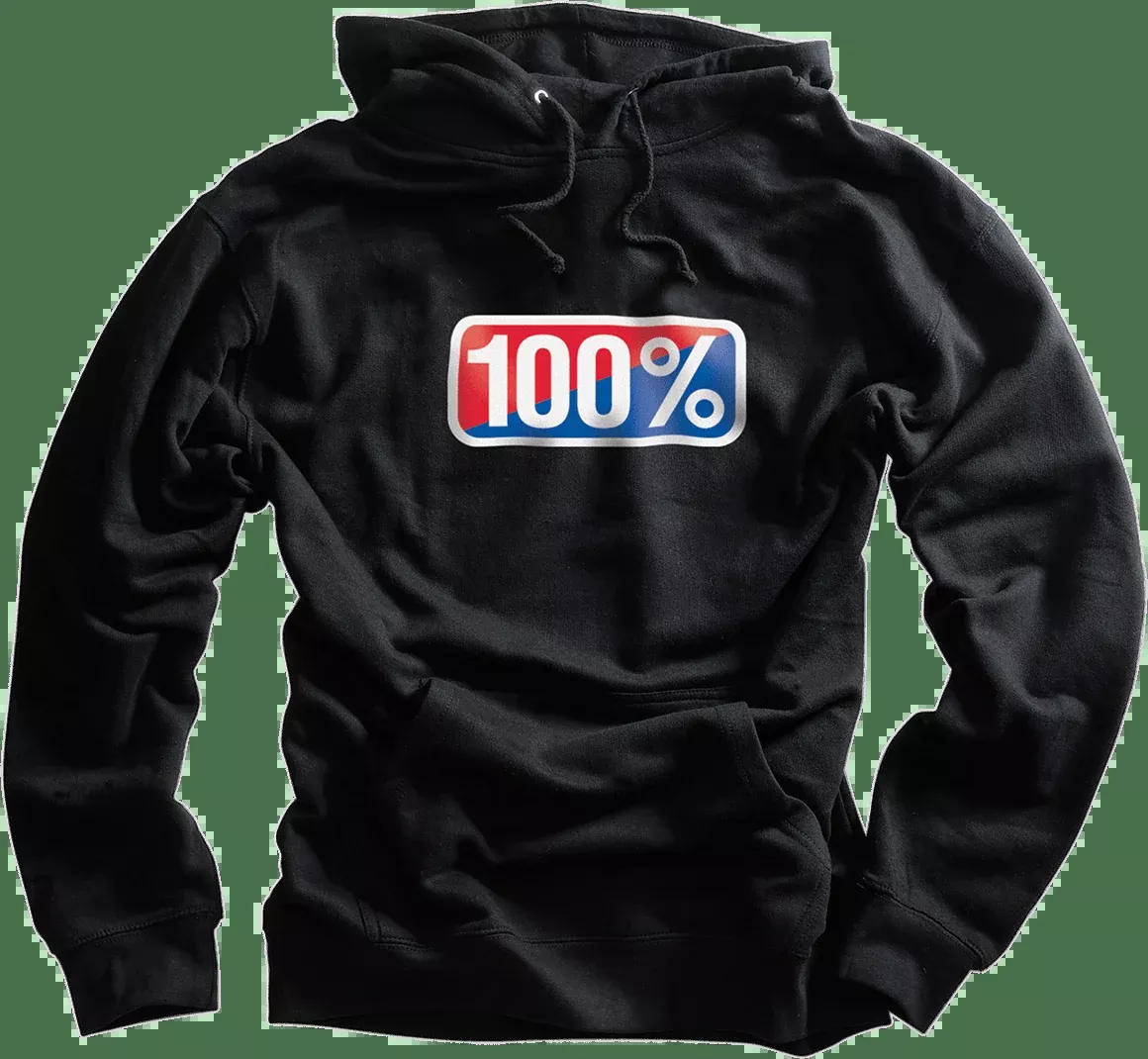 100% Classic Hoodie - Black - Large 20029-00032