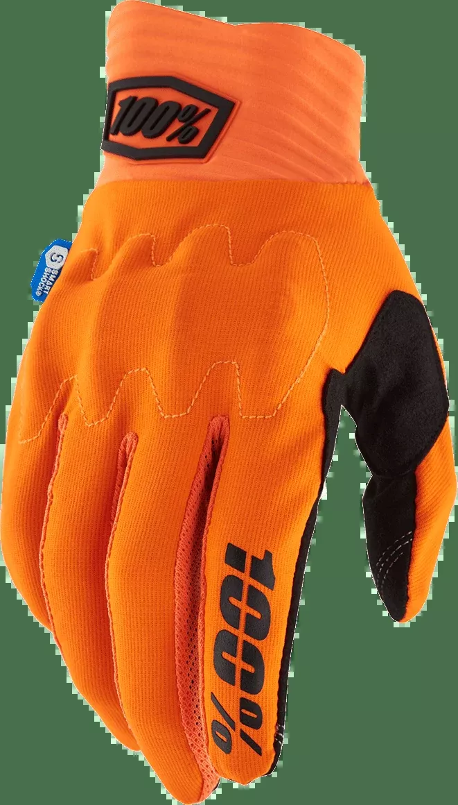 100% Cognito Smart Shock Gloves – Fluorescent Orange – 2XL 10014-00039