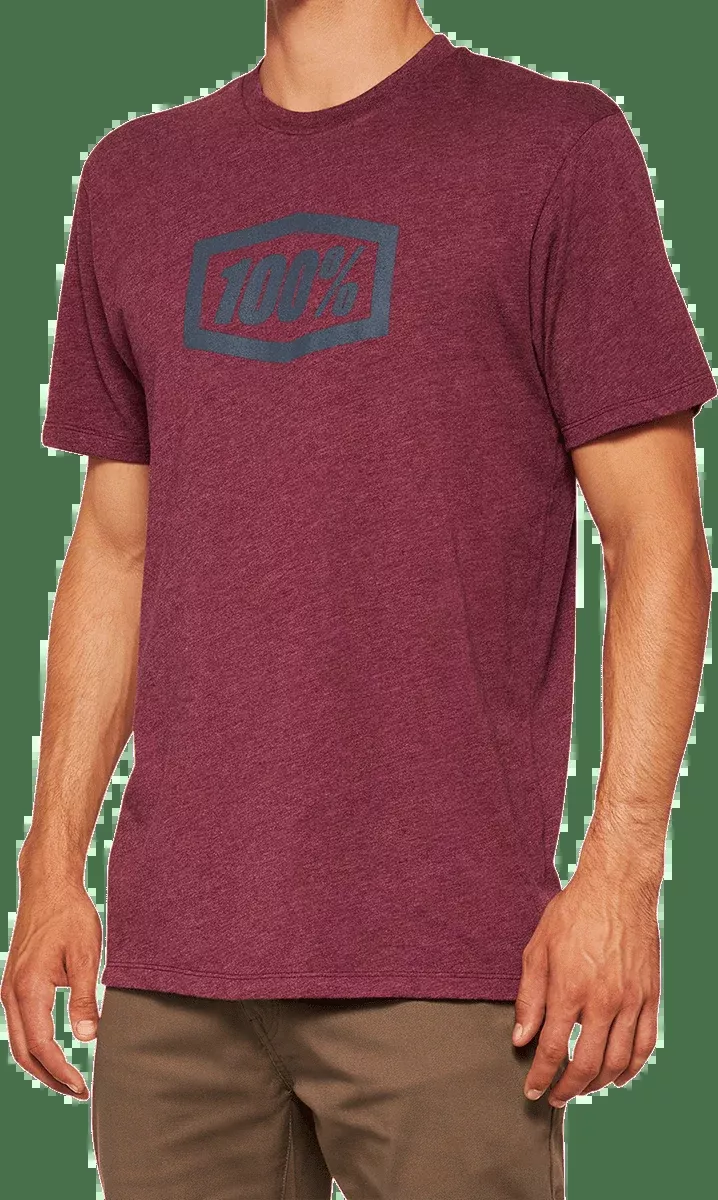 100% Icon T-Shirt - Maroon - Medium 20000-00031
