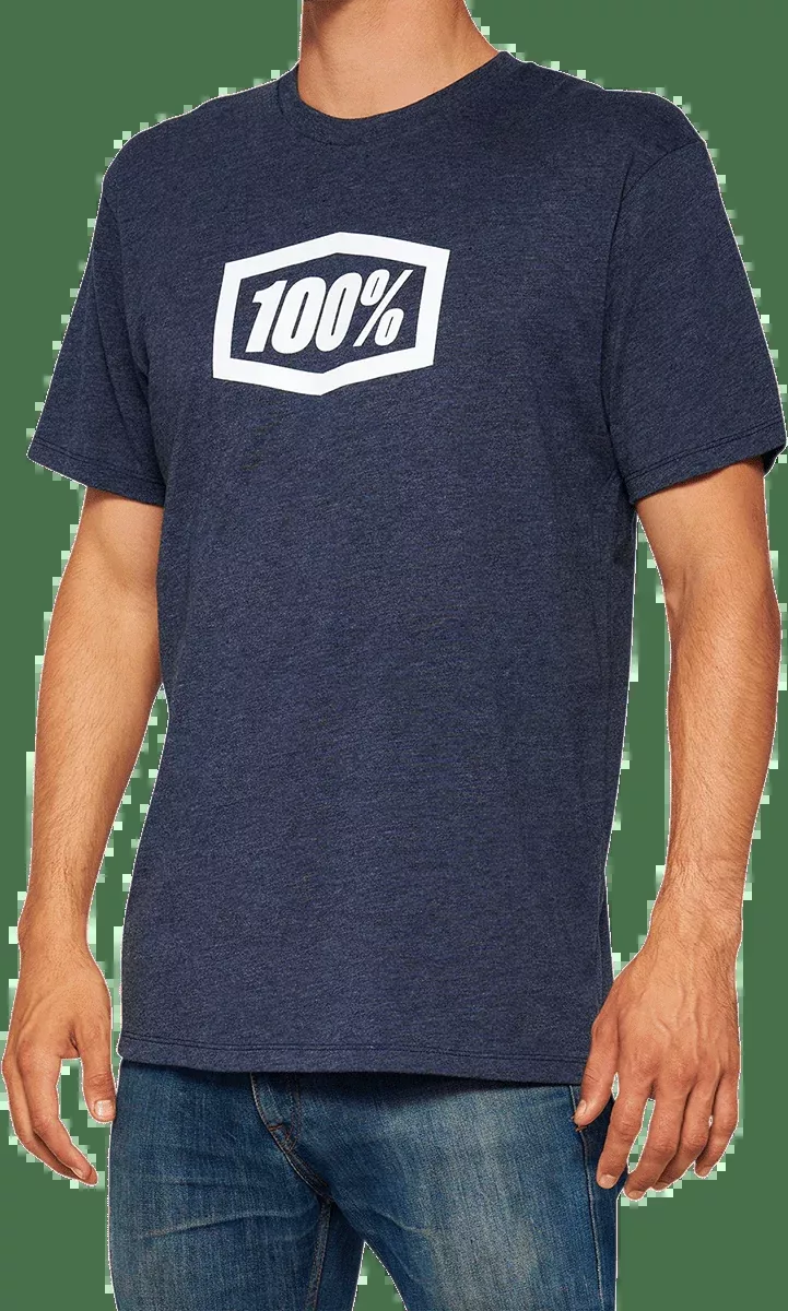 100% Icon T-Shirt - Navy - Large 20000-00047