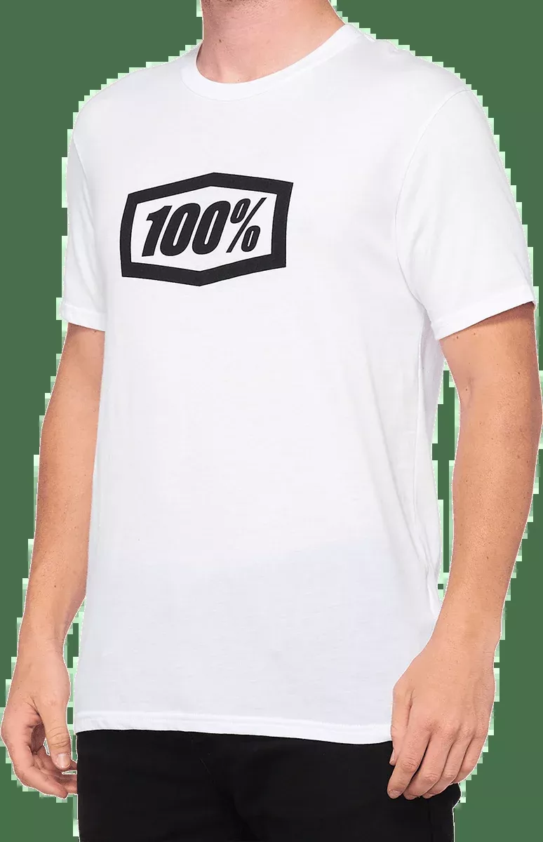 100% Icon T-Shirt - White - Large 20000-00052