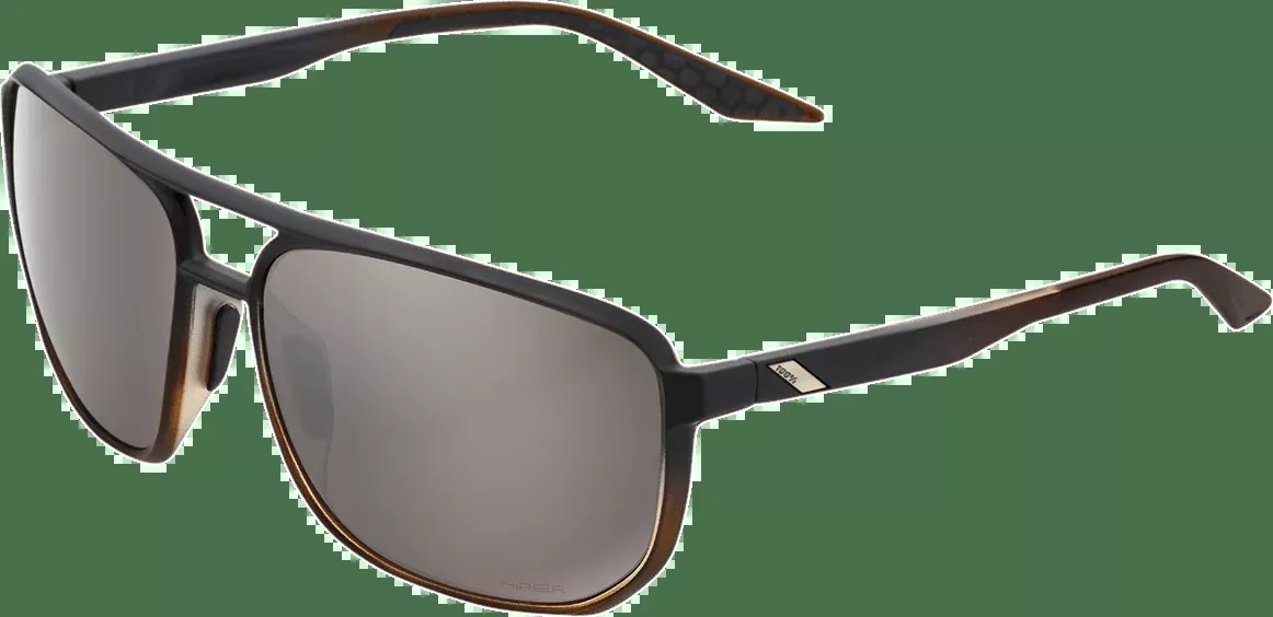 100% Konnor Sunglasses - Brown - Silver Mirror 61043-404-01