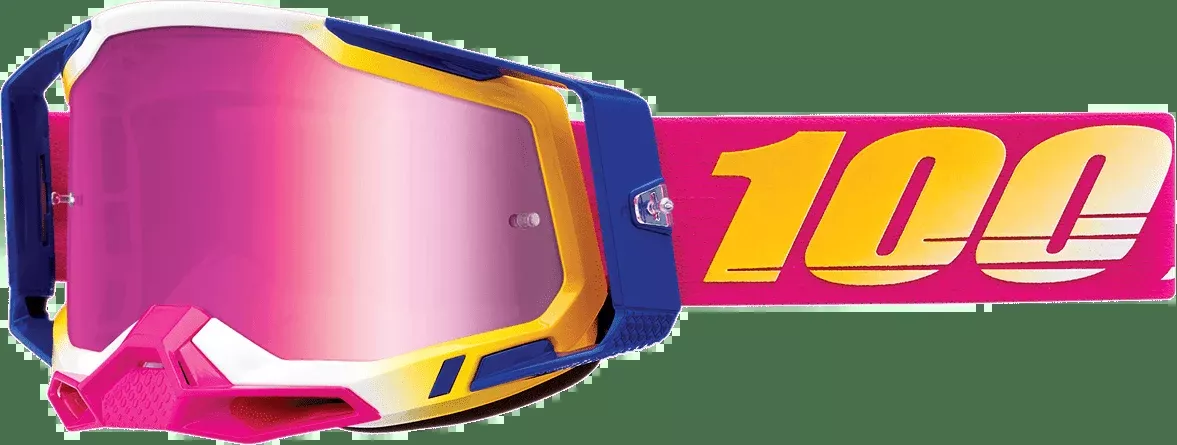 100% Racecraft 2 Goggles - Mission - Pink Mirror 50010-00012