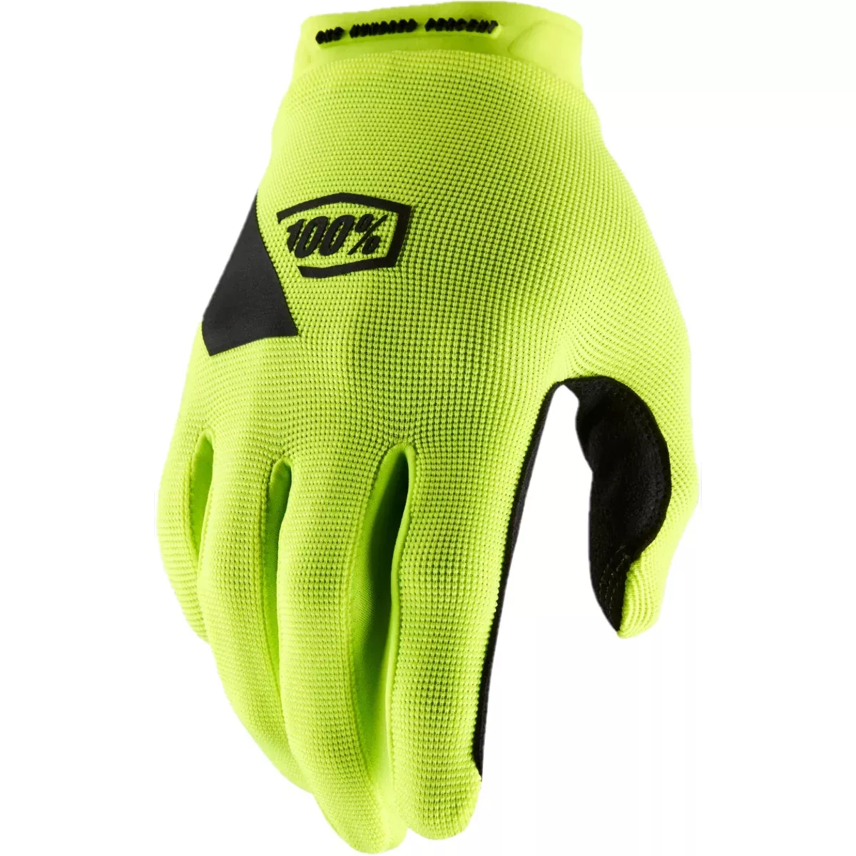 100% Ridecamp Full Finger Gloves Fluo Yellow