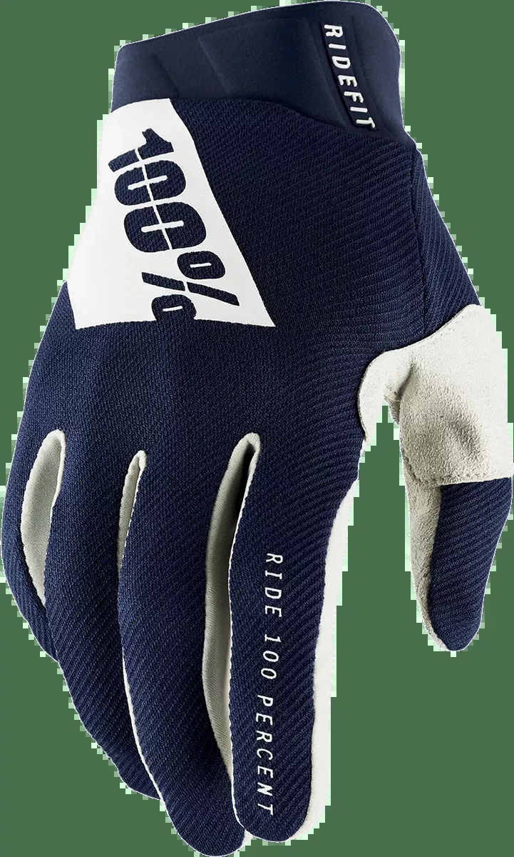 100% Ridefit Gloves - Navy/White - XL 10010-00028