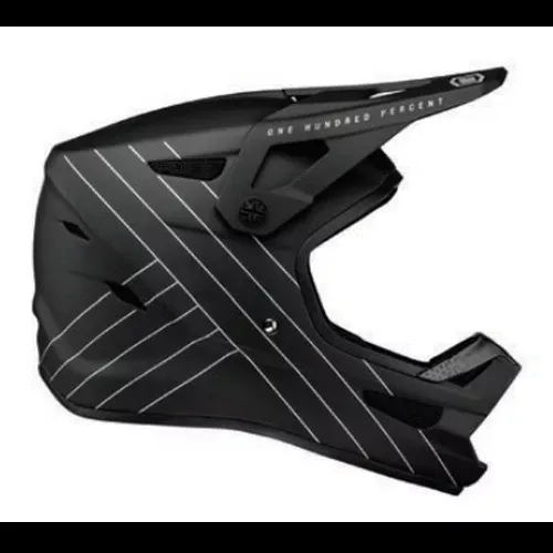 100% Status Full Face Youth Helmet Black