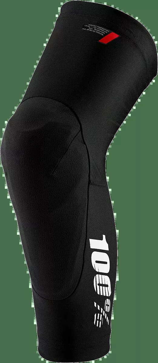 100% Teratec Knee Guards - Black - Large 70003-00003