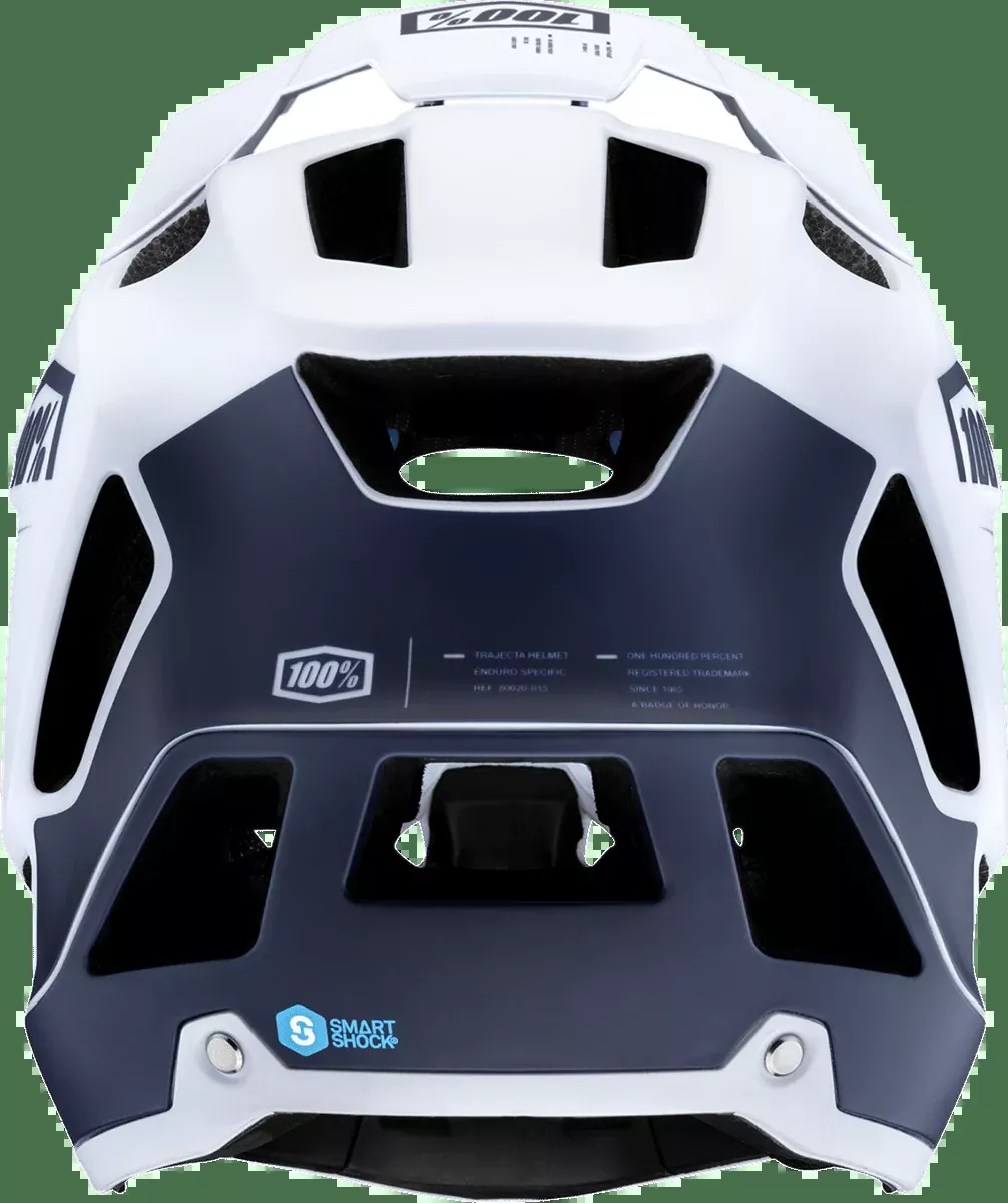 100% Trajecta Helmet - Fidlock - Black/White - Small 80003-00005