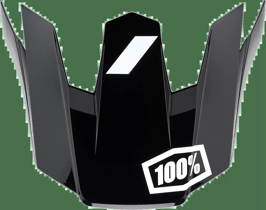 100% Trajecta Visor - Black/White 89020-00002