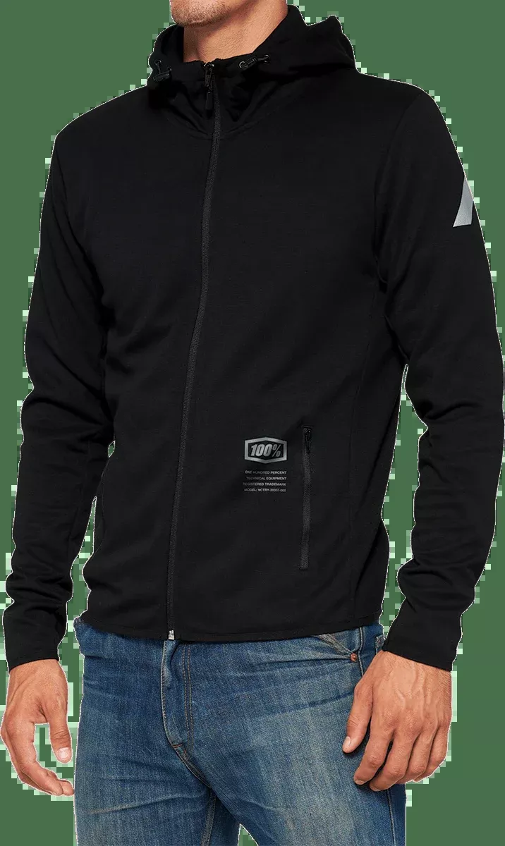 100% Viceroy Tech Zip Hoodie - Black - XL 20037-00003