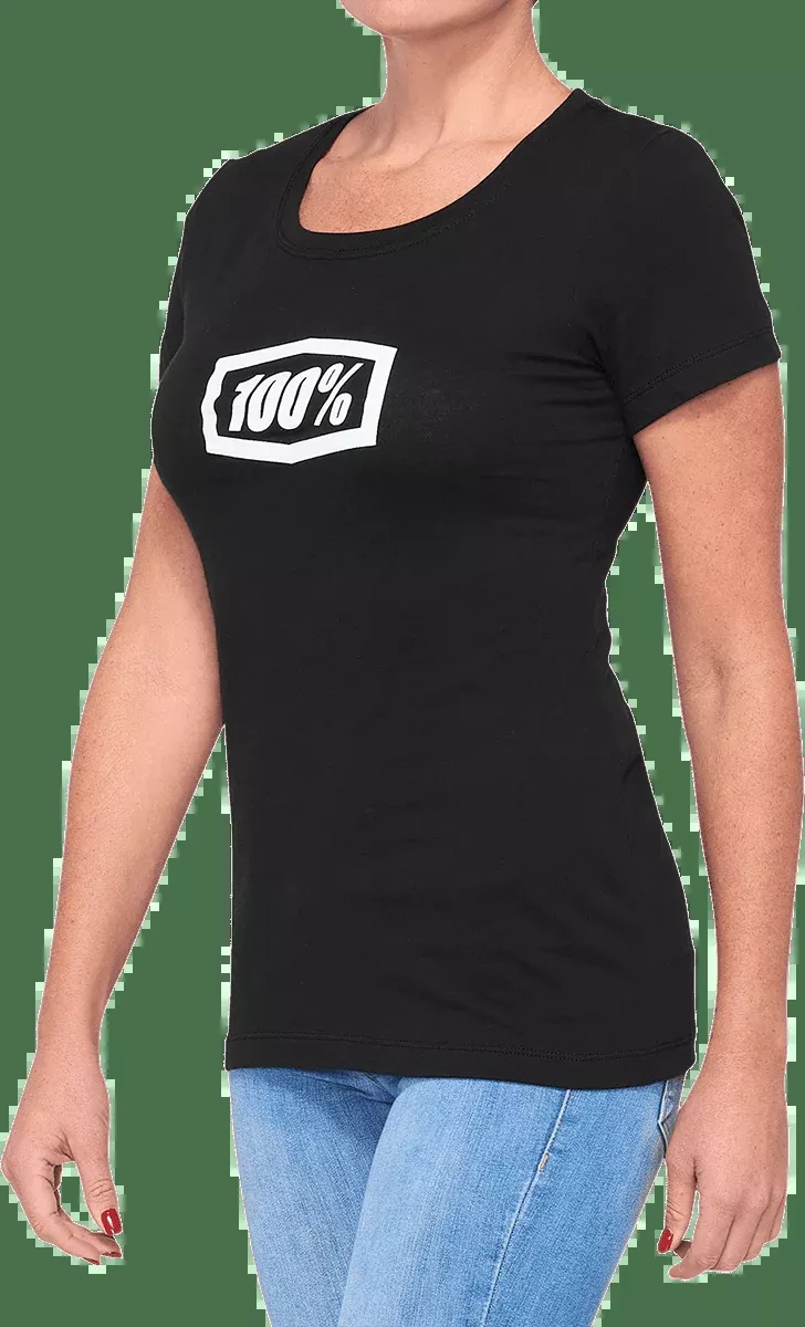100% Women's Icon T-Shirt - Black - XL 20002-00003