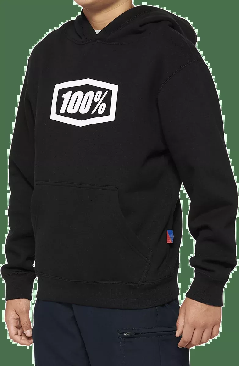 100% Youth Icon Hoodie - Black - Medium 20030-00001