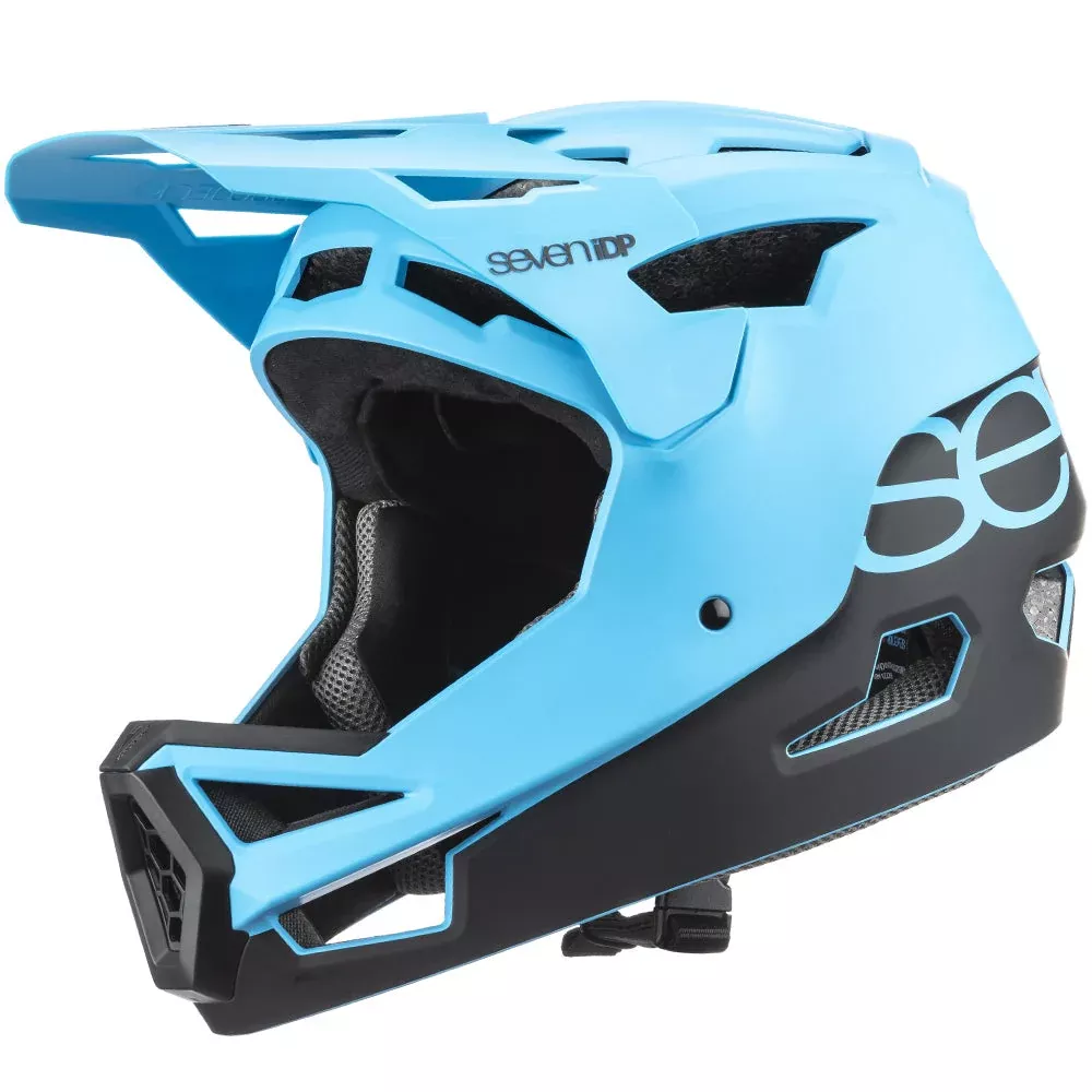 7 iDP Project 23 ABS Full Face Helmet – Matt Ocean Blue-Black