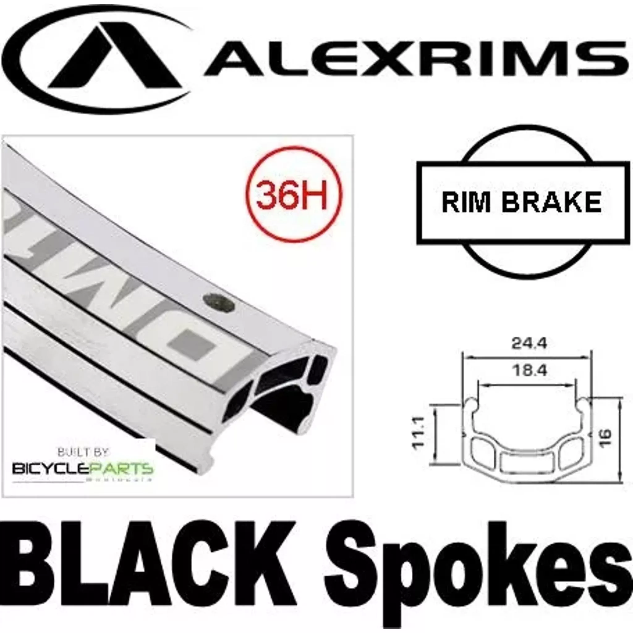 Alexrims DM18 Novatec D/W QR Front Wheel 36H 29” Silver