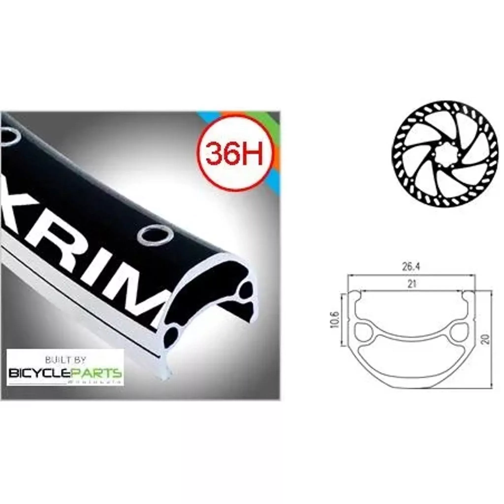 Alexrims DM21 Novatec Alloy MTB Rear Wheel 29” Black