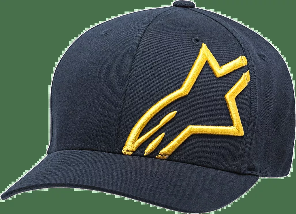 ALPINESTARS Corp Shift 2 Hat – Navy/Gold – Small/Medium 1032810087059SM