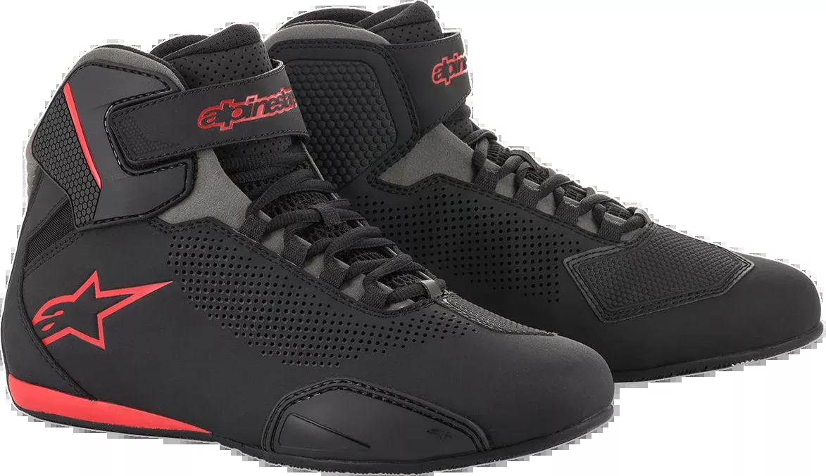ALPINESTARS Sektor Vented Shoes – Black/Gray/Red – US 6 25156181316