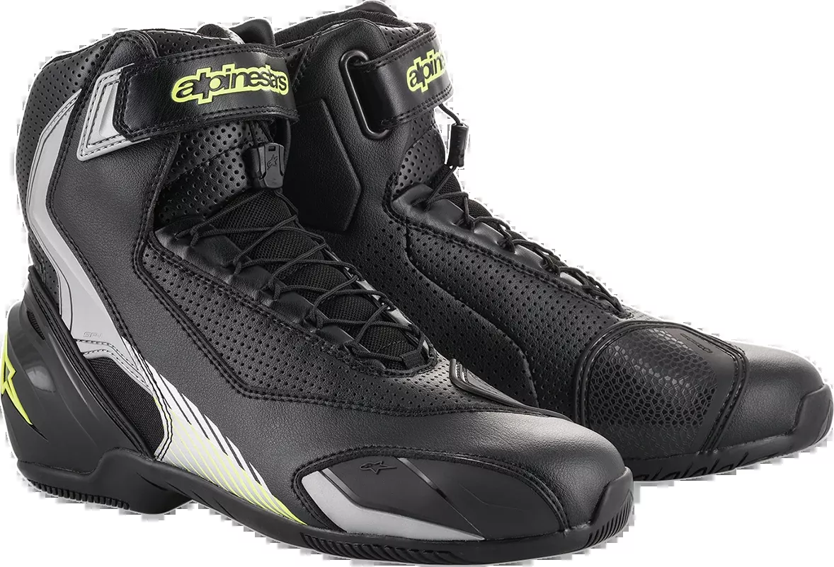 ALPINESTARS SP-1 v2 Vented Shoes – Black/Silver/Yellow Fluorescent – US 11.5 / EU 46 251131815946