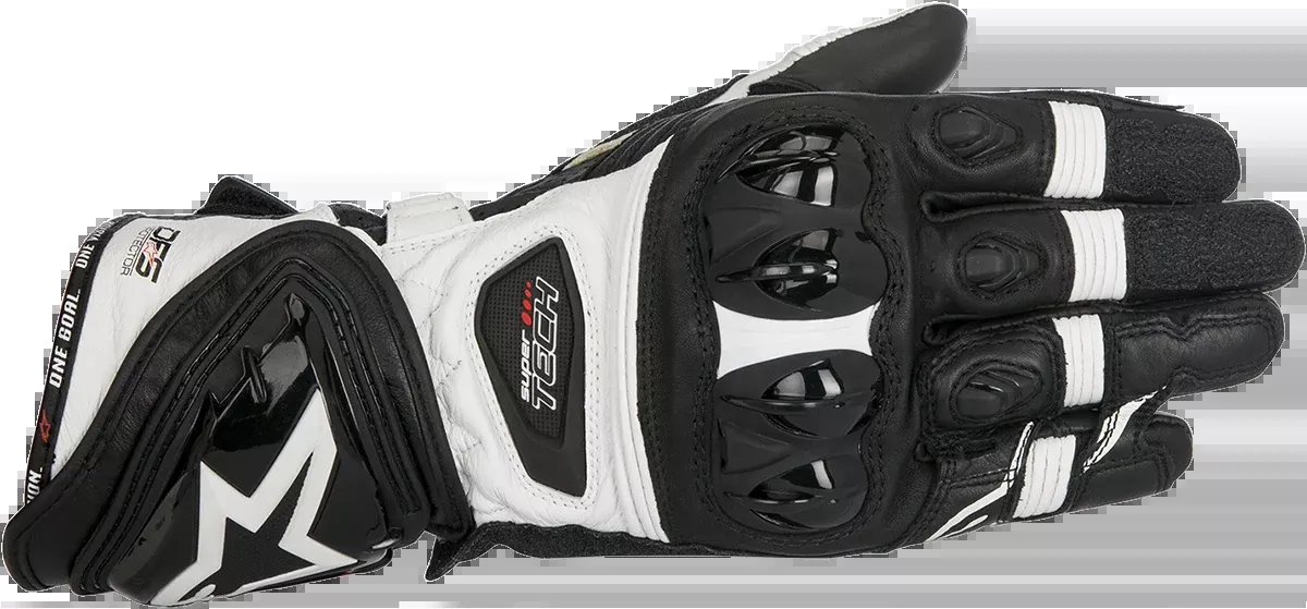 ALPINESTARS Supertech Gloves - Black/White - 3XL 3556017-12-3X