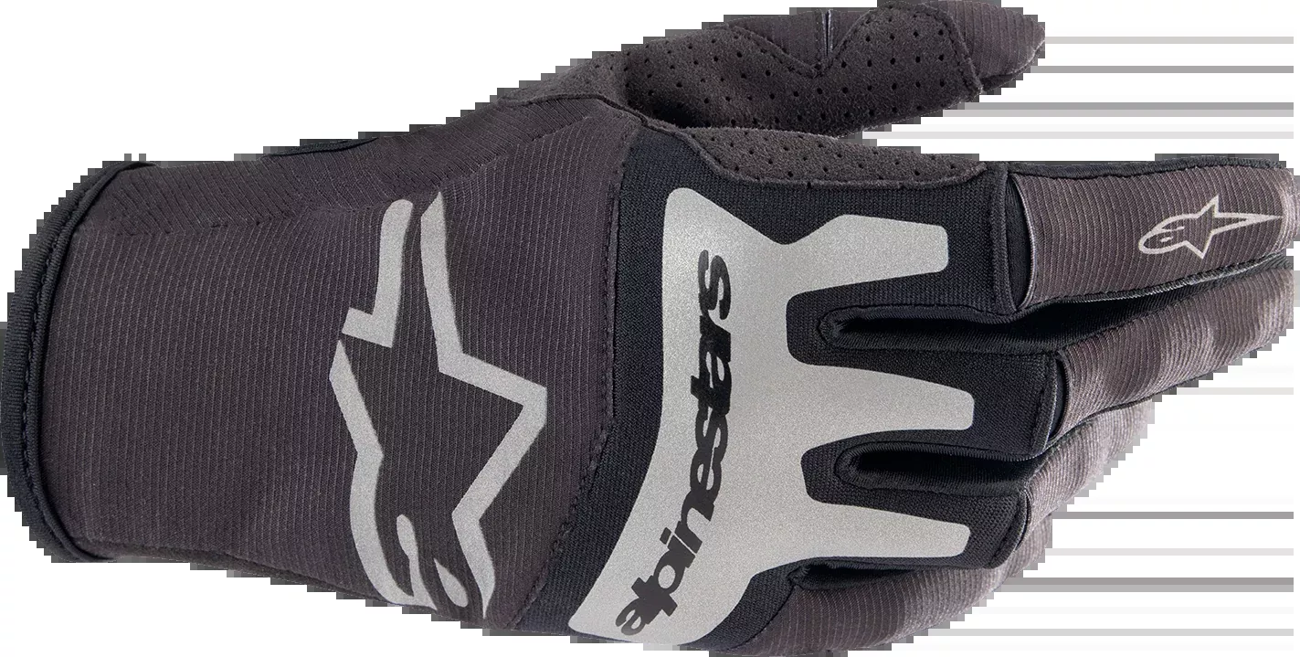 ALPINESTARS Techstar Gloves – Black/Silver – Small 3561023-1419-S