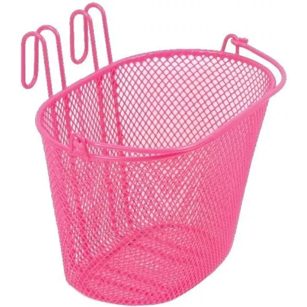 Azur Small Wire Front Basket with Handle 258 x 170 x 180mm Pink